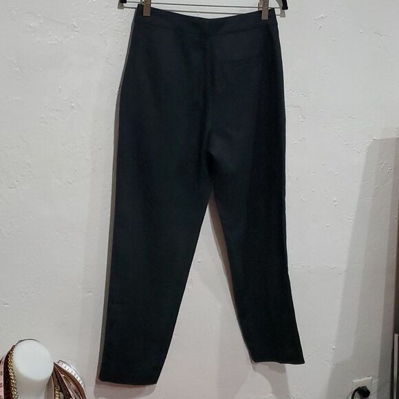 2 Pair Banana Republic 100% Linen HR Slim Ankle Pant in Sand & Black Size 2 - Picture 6 of 16